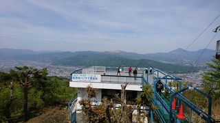 諏訪湖や八ヶ岳が一望