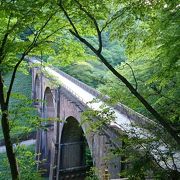 レンガをはめ込んだ美しい鉄道橋