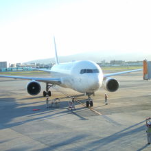 リフレッシュラウンジからは飛行機が良く見えます