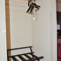 ワードローブは質素