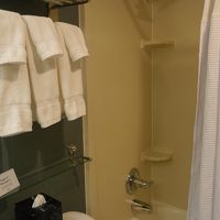 シャワー兼用のバスタブがあります