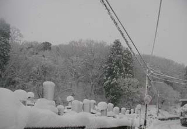 冬場は雪に埋まっています