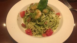 冷製ジェノベーゼスパゲッティ！