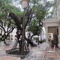 レストランの中庭