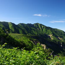 途中から別山がきれいに見えてきます