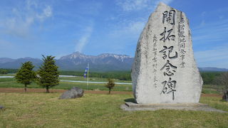 残雪の八ヶ岳を眺めて