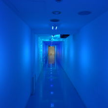 名水トンネルを通り製造現場へ