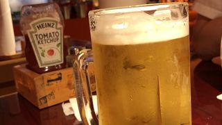 ビールのサイズが大きい