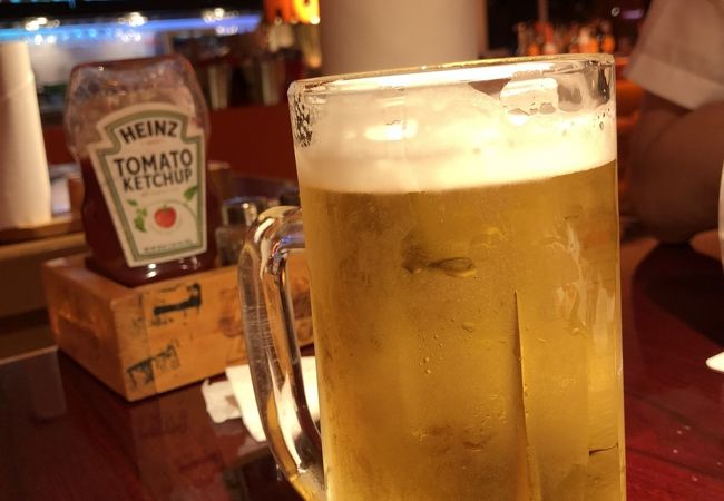 ビールのサイズが大きい
