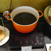 あまり見たことのない黒いスープ