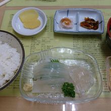 イカ刺定食