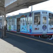 カラフルな気動車で頑張っている関東鉄道竜ヶ崎線の終点