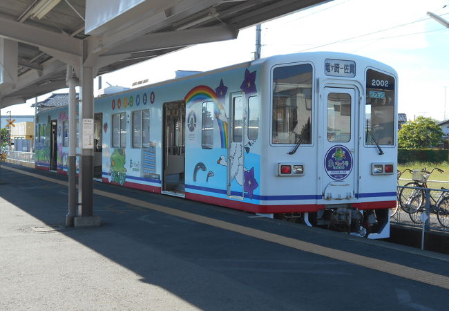 カラフルな気動車で頑張っている関東鉄道竜ヶ崎線の終点