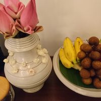 毎日おいしいフルーツが部屋に用意されています