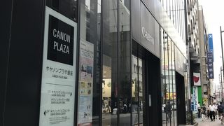 キャノンの展示スペース