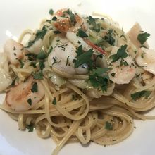 ホタテのオイルパスタ