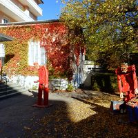 ホテルのエントランス周辺