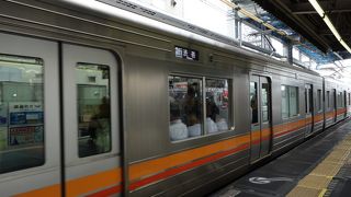 休日の井の頭線は混んでいました