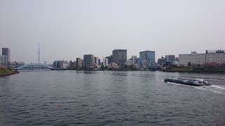 隅田川テラスでウォーキング