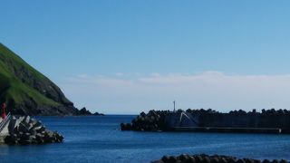 海の色がきれい