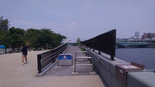 隅田川だけでなく、多摩川・荒川・江戸川など東京の大河には、このような散策道路が良く整備