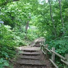 碧血碑への山道