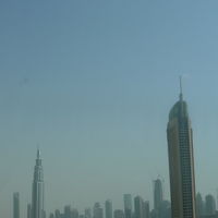 部屋からの景色　ブルジュ・ハリファ、ドバイ・モールが直ぐそこ