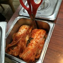 食べ放題のキムチ