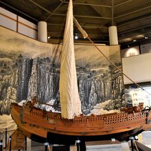 北前船の復元模型