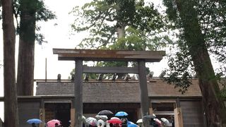 遷宮前で風格がありました