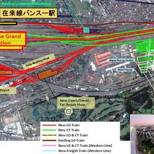 新バーンスー駅の全体です。壮大で、理解するのに時間が必要です