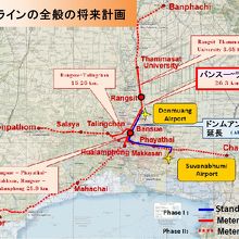 レッドラインの将来像です。標準軌間幅のＡＲＬも入ってきます。