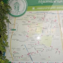 グリーンバンコクバイクの設置場所です。近くにも数多くあります