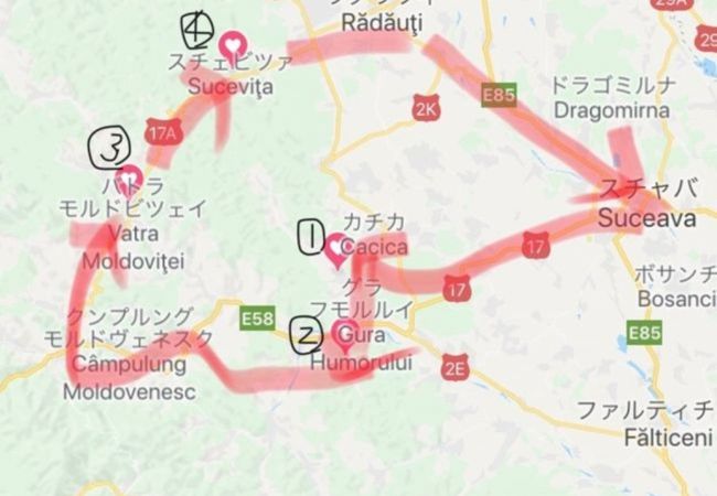 ブゴヴィナ地方の修道院群