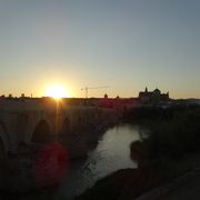 日没頃のローマ橋