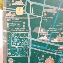 ワットスタットの周辺の施設の地図です。日本語もあります。