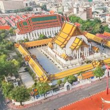 ワットスタットの本堂とジャイアントスイングを描いている図です