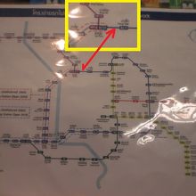 地下鉄の終点はバーンスー駅でした。タオプーン駅まで延びました