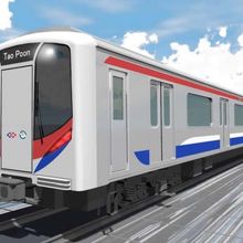 パープルラインは、日本の車両が採用されています。信号も日本製