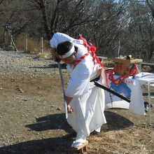 ガマの油売り実演