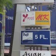 セントラルフェスティバルに入店している店舗の案内標識です。