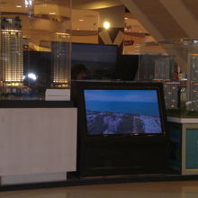 セントラルフェスティバルの海岸通り側に設置された特設コーナー