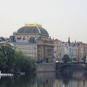 プラハ城やペトシーンの展望台からこの建物が見えました！