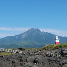 夏でもすこし雪があります