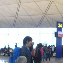 出発階の通路は広くて、天井も高く、気持ち良い