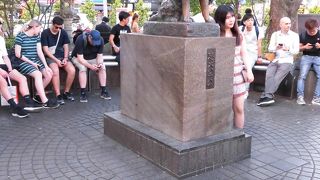 外国人が多い。