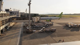 阿蘇くまもと空港の展望デッキ