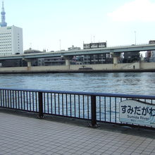 蔵前橋付近の隅田川