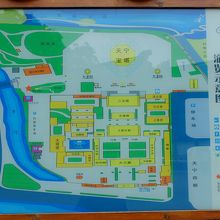 天寧禅寺境内の地図。大雄宝殿などの建物が多数あります。