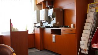 ココアやビールも飲めるラウンジ